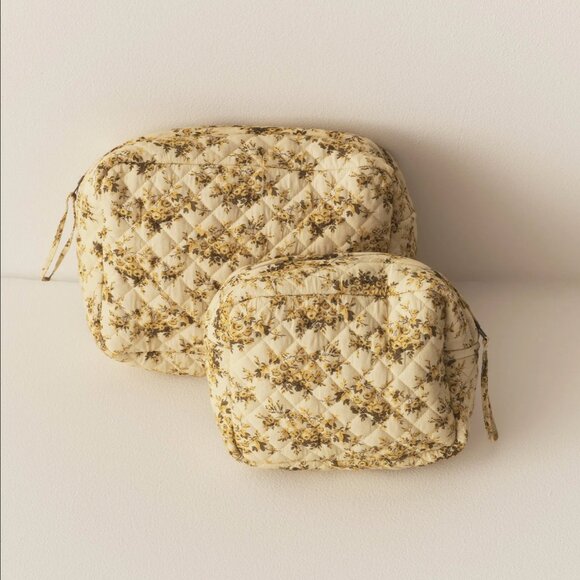 Dôen RARE NWT Grande Quince Pouch in Citron Rosier Floral - Picture 2 of 3